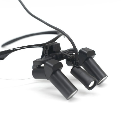 Lupa quirúrgica con montura de gafas - EFS-650X  - Nanchang Micare Medical Equipment - con sistema abatible / con lámpara frontal