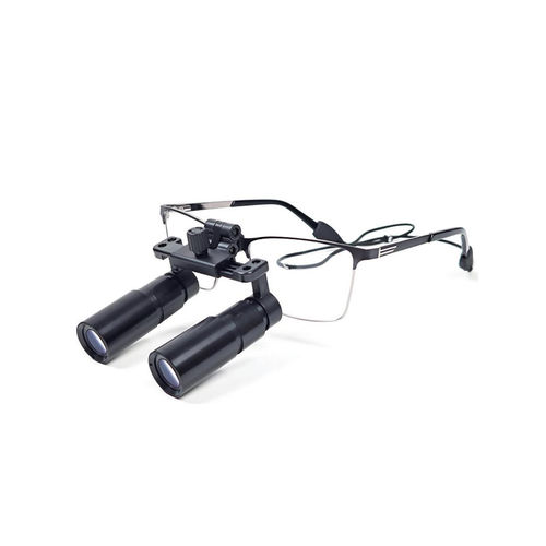 Lupa quirúrgica con montura de gafas - PKHM-500X - Nanchang Micare Medical Equipment - con sistema abatible
