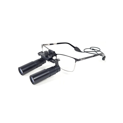 Lupa quirúrgica con montura de gafas - PKHM-600X - Nanchang Micare Medical Equipment - con sistema abatible