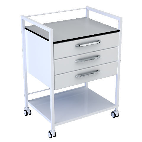 Carro médico - UCA003 - Clebermed - para transporte / de almacenamiento / de acero inoxidable