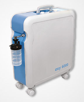Concentrador de oxígeno médico - oxy 6000-5 - Bitmos GmbH - con ruedas / modular