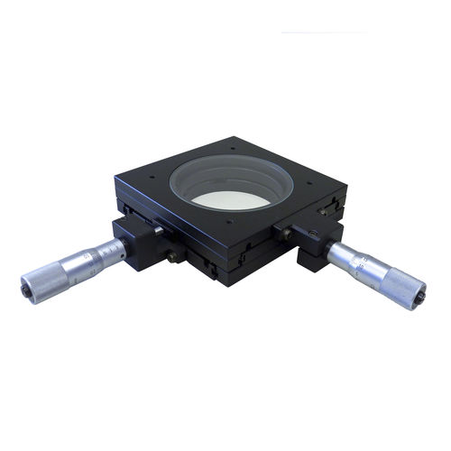 Mesa de guiado para microscopio - 100-MS25-GAN - OPTO Germany - manual / lineal / compacta