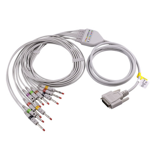 Cable de ECG para Schiller - OEM-Part-012-0700-00 7517,7514, 7705,7706 - Med-link Electronics Tech - para GE Healthcare / para Cardiolina / para Fakuda Denshi