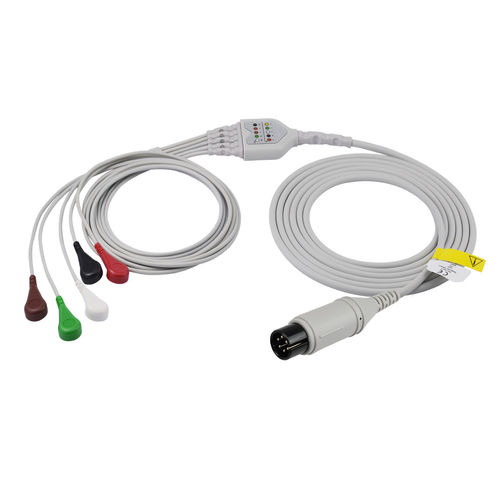 Cable de ECG 5 derivaciones - EA020S5A - Med-link Electronics Tech - 3 hilos / para Mindray / reutilizable