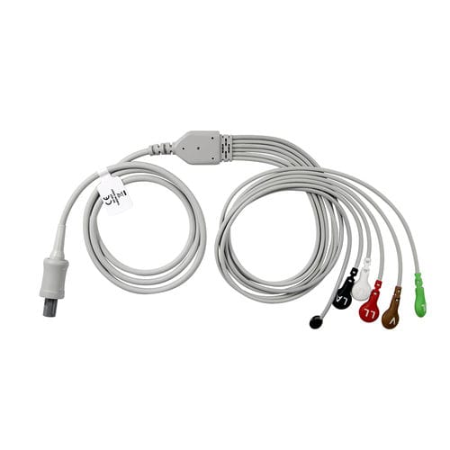 Cable de ECG 5 derivaciones - EA009S5A - Med-link Electronics Tech - 3 hilos / reutilizable