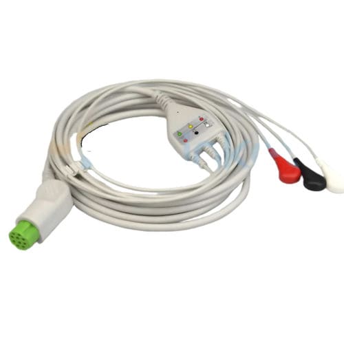 Cable de ECG 3 hilos - EA010S3A - Med-link Electronics Tech - reutilizable