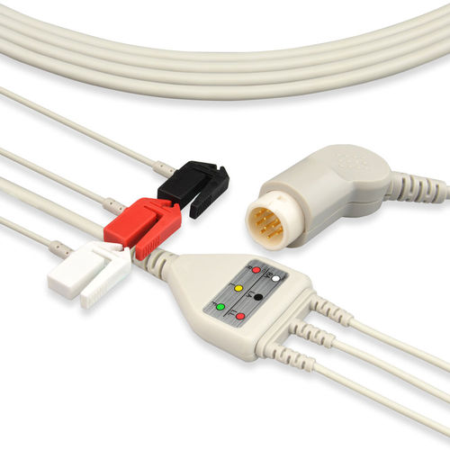 Cable de ECG 5 derivaciones - EA002S3A - Med-link Electronics Tech - 4 hilos / 3 hilos / para Siemens