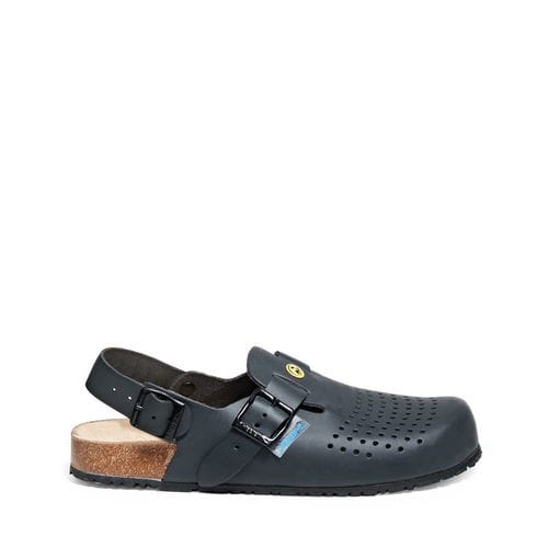 Zueco hospitalario unisex - 02-0004045 - ABEBA - antideslizante / antiestático / negro