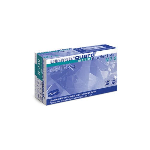 Guante de nitrilo - sapphire blue - Sempermed Industrial - sin látex / de reconocimiento / de lavado