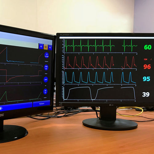 Simulador de formación - VentiSim - e-medys - de respiración artificial / ECG / de respiración