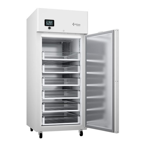Refrigerador de banco de sangre - BBMD 80S - Infrico - para centro sanitario / de tipo armario / con ruedas