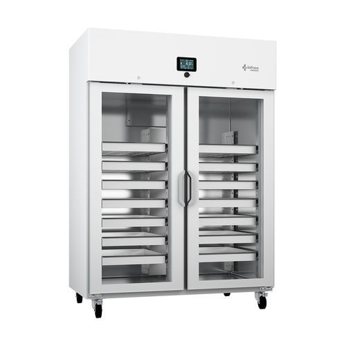 Refrigerador para farmacia - PTR130IG - Infrico - de tipo armario / con 2 puertas / con puerta de cristal
