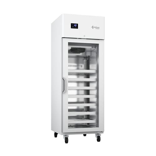 Refrigerador de laboratorio - LTR65GD - Infrico - vertical / con ruedas / con 1 puerta