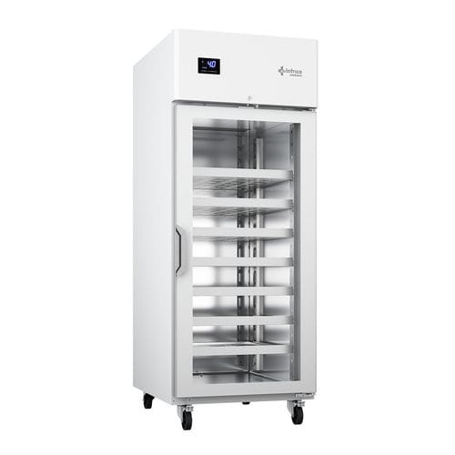 Refrigerador de laboratorio - LTR80GD - Infrico - vertical / con ruedas / con 1 puerta