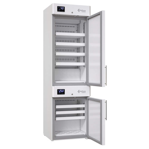 Congelador de laboratorio - LERF40S DUAL TEMPERATURE - Infrico - de tipo armario / con 2 puertas / anticorrosión