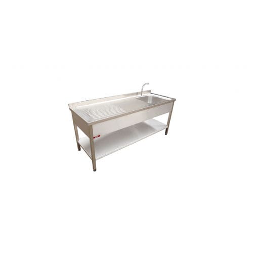 Mesa de trabajo - EV100 - BNT - de laboratorio / con fregadero / de acero inoxidable