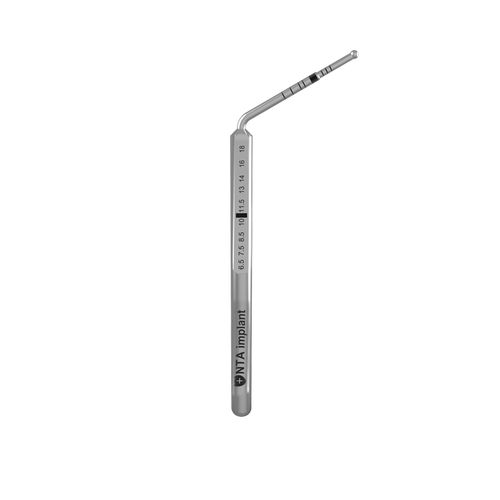 Sonda de profundidad de implantes de implantología dental - NTA-0-18-01 - NTA IMPLANT - en ángulo