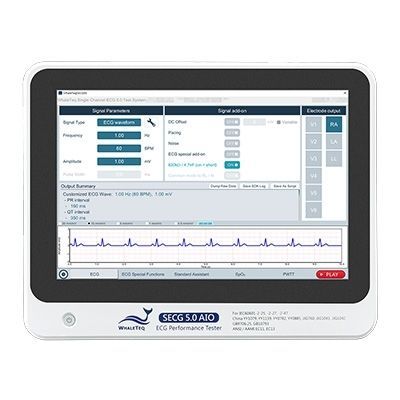 Tester para dispositivos médicos - SECG 5.0 AIO - WhaleTeq Co., Ltd - de O2 / de señal / multi-parámetros