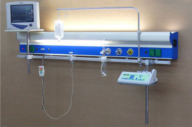 Unidad médica de cabecera de pared - LeoCon Group - para unidad de cuidados intensivos