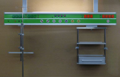 Unidad médica de cabecera de pared - BRIDGE - LeoCon Group - horizontal / vertical / para unidad de cuidados intensivos