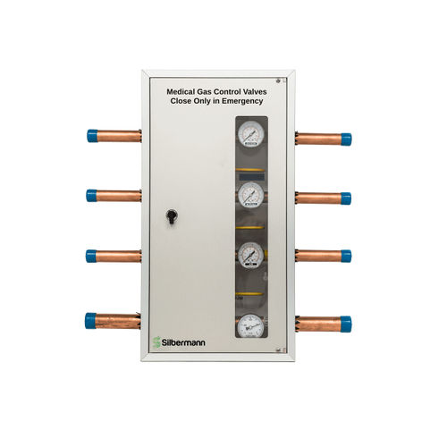 Válvula de gases médicos - Silbermann Technologies - de vacío / de acero inoxidable / de latón