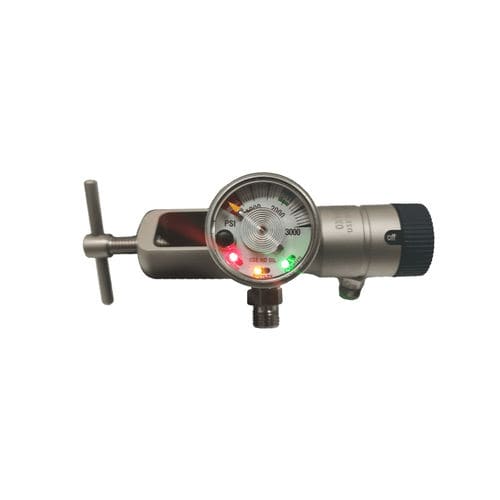 Regulador de presión de oxígeno - Silbermann Technologies - para botellas de oxígeno / médico / conectable