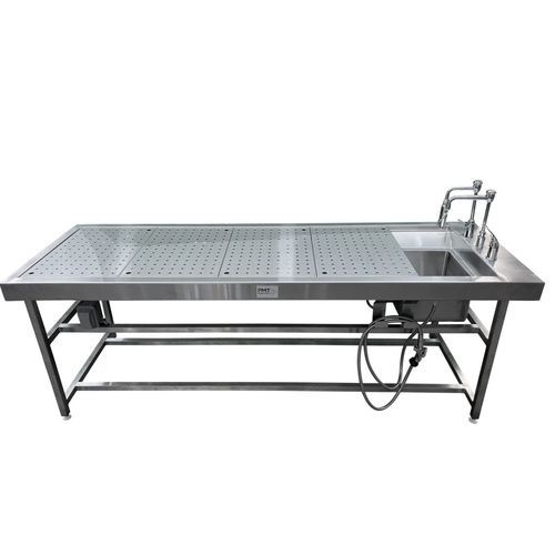 Pileta de embalsamamiento de acero inoxidable - PMT Scientific - con ventilación