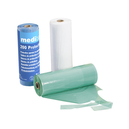 Babero médico desechable - 5-513 - MEDIBASE - para adulto / azul / verde