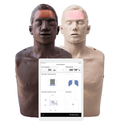 Maniquí de prácticas para atención general - Brayden Pro - Innosonian EU - de respiración artificial / para RCP / adulto