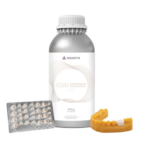 Material dental de resina - CURO Crown - Ackuretta Technologies LLC - para restauración dental / para corona / para puente dental