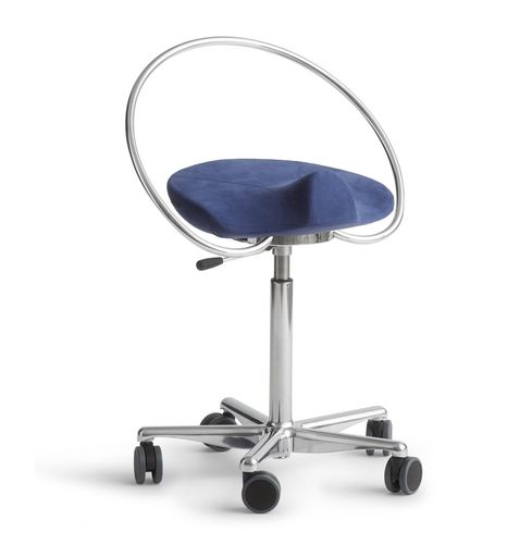 Taburete para odontología - InCharge Flex - Dynamostol - de altura variable / con ruedas / ergonómico