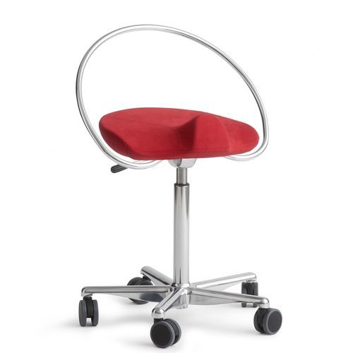 Taburete para odontología - InCharge - Dynamostol - de altura variable / con ruedas / negro