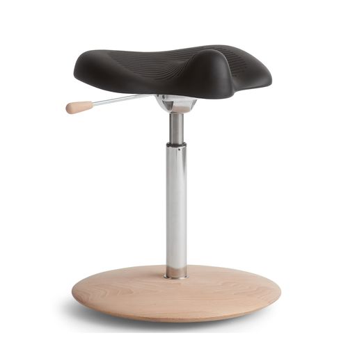 Taburete para odontología - ReForm Disc - Dynamostol - de altura variable / negro / azul
