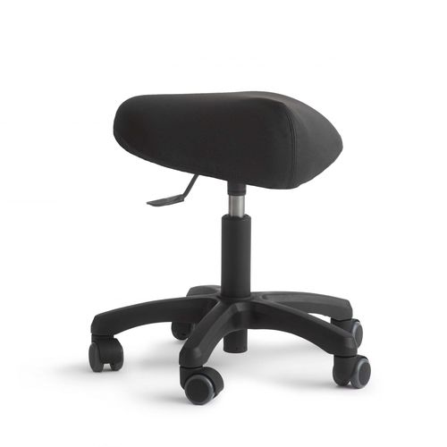 Taburete para odontología - Classic DayCare - Dynamostol - de altura variable / con ruedas / negro