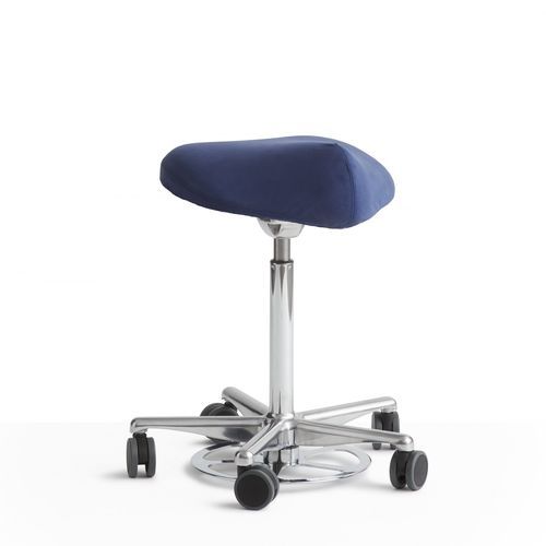 Taburete para odontología - Classic - Dynamostol - de altura variable / con ruedas / negro