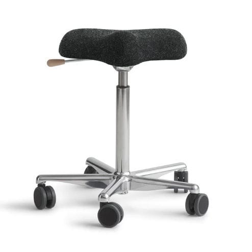Taburete para odontología - ReForm Office - Dynamostol - de altura variable / con ruedas / negro