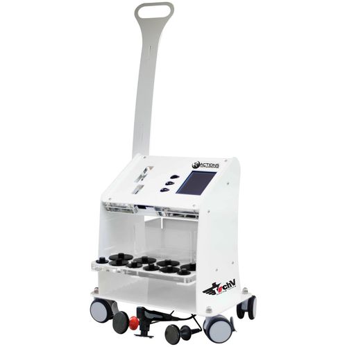 Unidad de tecarterapia veterinaria para équidos - 5 ACTIONS - Techv LLC - con ruedas