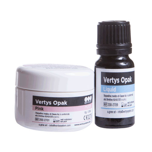 Material dental de resina -  Opak - Vertysystem - A.Gree SRL - para restauración dental / en polvo