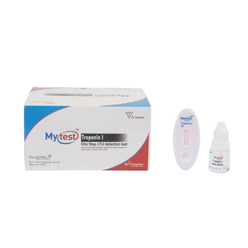 Kit de prueba para enfermedades cardiovasculares - Mytest - Biofootprints Healthcare Pvt Ltd - cTnI / de sangre / por plasma