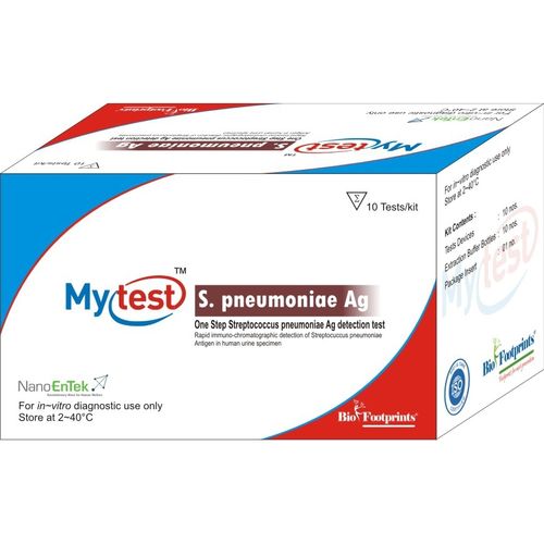 Kit de prueba de Streptococcus pneumoniae - Mytest - Biofootprints Healthcare Pvt Ltd - de enfermedades respiratorias / para antígenos / de orina