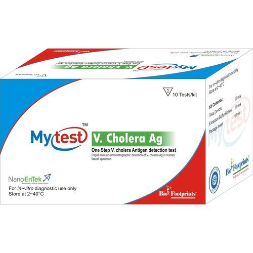 Kit de prueba de cólera - Mytest - Biofootprints Healthcare Pvt Ltd - para antígenos