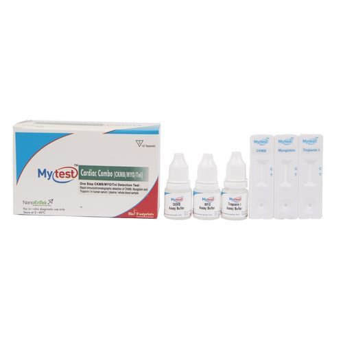 Kit de prueba para enfermedades cardiovasculares - Mytest - Biofootprints Healthcare Pvt Ltd - de mioglobina / de sangre / por plasma