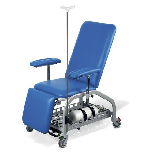 Sillón de descanso manual - AMB2021007 - C.A.M. Hospital - con respaldo regulable / con ruedas