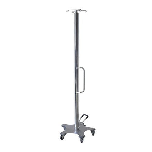 Portasueros con ruedas - AMB2021010 - C.A.M. Hospital - 4 ganchos / de acero inoxidable / hidráulico