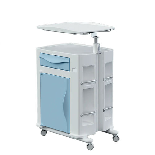 Mesa de cabecera con armario - DEG2021007 - C.A.M. Hospital - con cajones / con ruedas / Monobloque