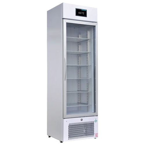 Refrigerador de laboratorio - FRI2021003 - C.A.M. Hospital - de tipo armario / con 1 puerta / con puerta de cristal