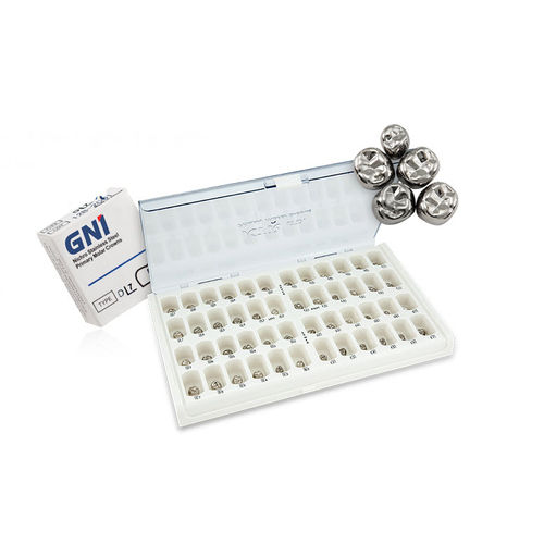 Corona dental de acero inoxidable - Pedo - GNI Co.,Ltd - molares