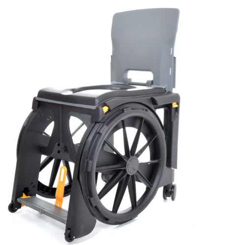 Silla de ruedas pasiva - WheelAble - Polymorit Ltd / Ardoo Caresafe Limited - para ducha / plegable / con orinal