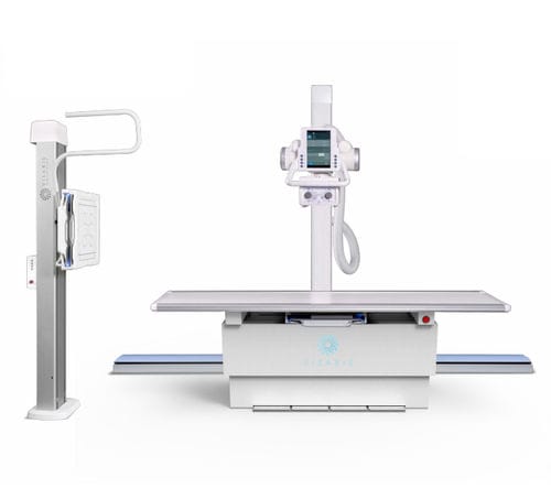 Sistema de radiografía digital - VISION V - Visaris - para radiografía polivalente / con Bucky en el suelo