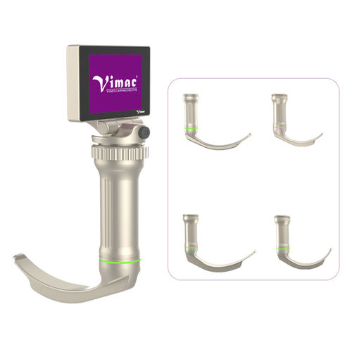 Videolaringoscopio pediátrico - VM1102R-TM03 - Vimac - con monitor de vídeo integrado / con hoja